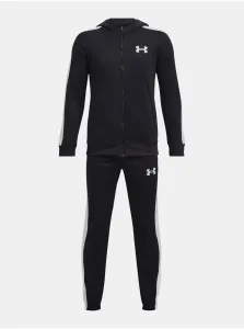 UNDER ARMOUR-UA Knit Hooded Track Suit-BLK-1376329-001 Čierna 149/160