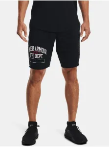 Športové krátke nohavice Under Armour Rival Terry Athletic Department 1370356-001, pánske, čierna farba,