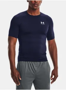 Tričko Under Armour UA HG Armour Comp SS - tmavomodrá