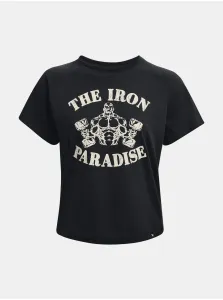 Čierne dámské tričko Under Armour Rock Vintage Iron #599540