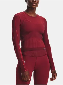 Tričká s dlhým rukávom pre ženy Under Armour - červená #4411848