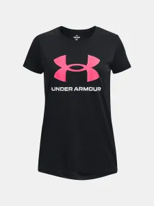 Under Armour T-Shirt Tech Solid Print Fill BL SSC-BLK - Girls