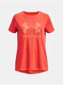 Under Armour TECH SOLID PRINT FILL BL SSC Dievčenské tričko, oranžová, veľkosť #5709007
