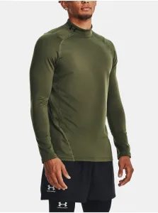 Zelené pánske športové tričko Under Armour UA CG Armour Fitted Mock #8203660