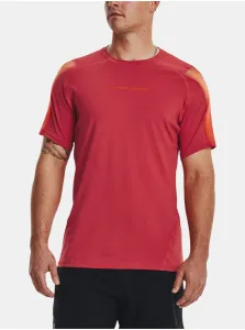 Under Armour HEATGEAR® FITTED SHORT SLEEVE Pánske tričko, červená, veľkosť