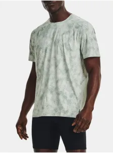 Svetlozelené pánske vzorované športové tričko Under Armour