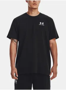 Under Armour LOGO EMB HEAVYWEIGHT Pánske tričko, čierna, veľkosť