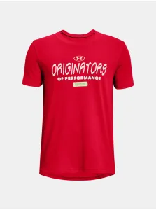 Červené chlapčenské tričko Under Armour UA ORIGINATORS SS