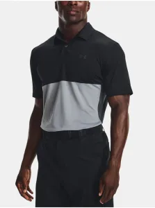 Under Armour PERFORMANCE BLOCKED POLO Pánske golfové polo tričko, čierna, veľkosť