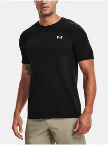 Under Armour UA Seamless Short Sleeve T-Shirt Black/Mod Gray M Bežecké tričko s krátkym rukávom