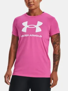 Under Armour LIVE SPORTSTYLE GRAPHIC SS Dámske tričko, ružová, veľkosť