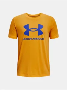 Žlté chlapčenské športové tričko Under Armour Sport Style