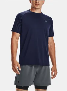 Under Armour Men's UA Tech 2.0 Textured Short Sleeve T-Shirt Midnight Navy/Pitch Gray L