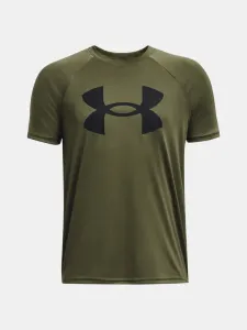 Under Armour TECH BIG LOGO SS Chlapčenské tričko, khaki, veľkosť #7822049