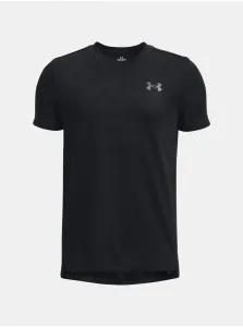 Čierne chlapčenské športové tričko Under Armour Tech Vent Jacquard #6263836