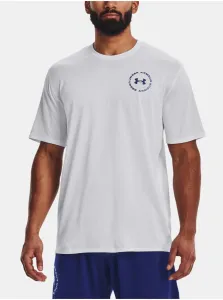 Modro-biele pánske tričko Under Armour UA Training Vent Graphic SS #621185