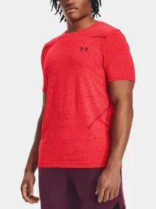 Under Armour SEAMLESS GRID Pánske tričko, červená, veľkosť