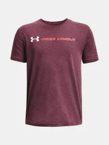 Under Armour WORDMARK Chlapčenské tričko, červená, veľkosť