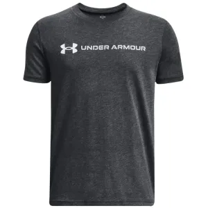 Under Armour WORDMARK Chlapčenské tričko, tmavo sivá, veľkosť #7856152