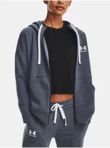 Under Armour Rival Fleece FZ Hoodie-GRY Mikina Šedá