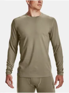 Funkčné tričko s dlhým rukávom Under Armour Tactical zelená farba, jednofarebné