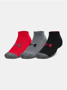 Ponožky Under Armour (3-pak) 1346753 pánske, červená farba