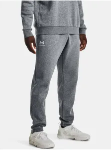 Under Armour Men's UA Essential Fleece Joggers Pitch Gray Medium Heather/White XL Fitness nohavice