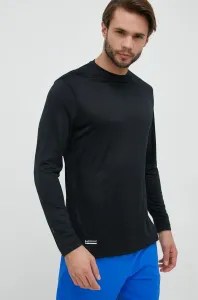 Tréningové tričko s dlhým rukávom Under Armour Tactical čierna farba, jednofarebné
