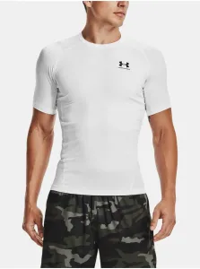 Under Armour Men's HeatGear Armour Short Sleeve White/Black L Fitness tričko
