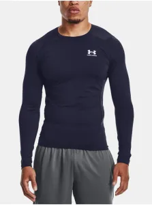 Tréningové tričko s dlhým rukávom Under Armour tmavomodrá farba, jednofarebný, 1361524