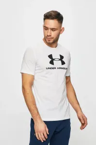 Under Armour Men's UA Sportstyle Logo Short Sleeve White/Black S Fitness tričko