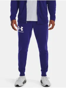 Under Armour Men's UA Rival Terry Joggers Sonar Blue/Onyx White XL Fitness nohavice