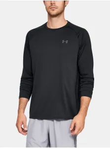 Tréningové tričko s dlhým rukávom Under Armour Tech 2.0 čierna farba, jednofarebný