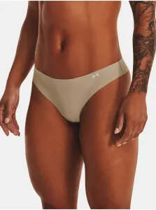 Under Armour Thong 3Pack Dámske nohavičky 3 pack 1325615 beige XS