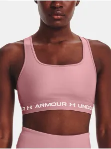 Športová podprsenka Under Armour Crossback ružová farba, 1361034