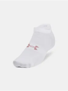 Sada troch párov pánskych ponožiek v bielej farbe Under Armour UA Essential No Show 3pk #579844