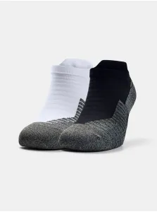 Sada dvoch párov dámskych ponožiek v čiernej a bielej farbe Under Armour UA Run NS Tab #620688