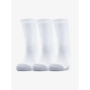 Under Armour Heatgear Crew Unisex vysoké ponožky 3 pack 1346751 White XL