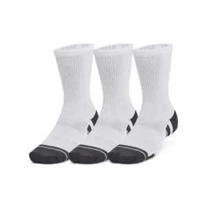 Under Armour PERFORMANCE TECH 3PK CREW Unisex ponožky, biela, veľkosť