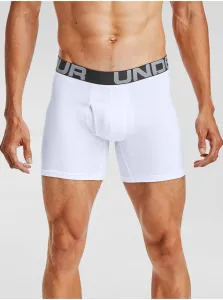 Under Armour Charged Cotton 6in Pánske boxerky - 3 kusy 1363617 White L