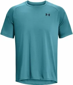 Under Armour Men's UA Tech 2.0 Textured Short Sleeve T-Shirt Glacier Blue/Black 2XL Fitness tričko