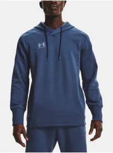 Mikina Under Armour Accelerate Off-Pitch Hoodie - modrá #673411