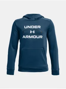 Tmavomodrá chlapčenská mikina Under Armour UA Armour Fleece Graphic HD