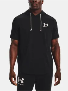 Under Armour RIVAL TERRY LC SS HD Pánska fitness mikina, čierna, veľkosť M