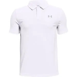 Under Armour PERFORMANCE POLO Chlapčenské golfové tričko, biela, veľkosť