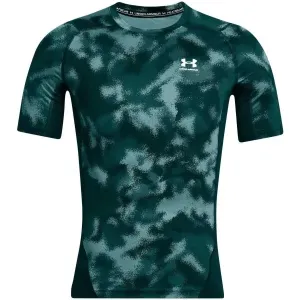 Under Armour HEATGEAR ARMOUR Pánske tričko, tmavo zelená, veľkosť