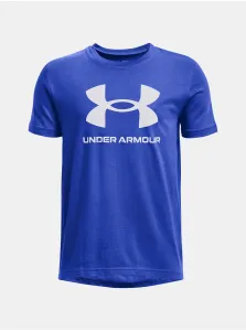 Under Armour SPORTSTYLE LOGO SS Chlapčenské tričko, modrá, veľkosť XL