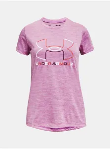 Under Armour TECH BL TWIST SS Dievčenské tričko, ružová, veľkosť #450021