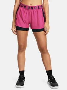 Under Armour Shorts Play Up 2-in-1 Shorts-PNK - Women