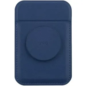 UNIQ Flixa magnetická peňaženka a stojanček s úchytom, Navy blue #8758766